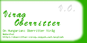 virag oberritter business card
