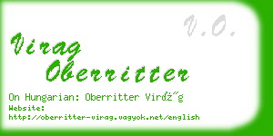 virag oberritter business card